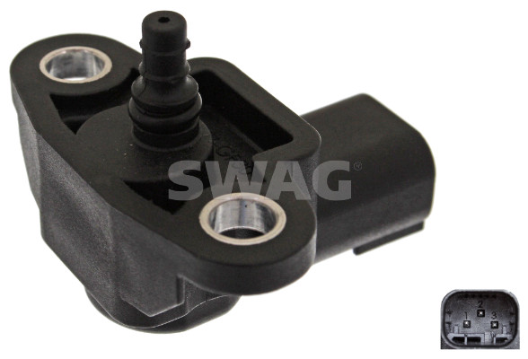 Sensor, boost pressure - 10 94 4466 SWAG